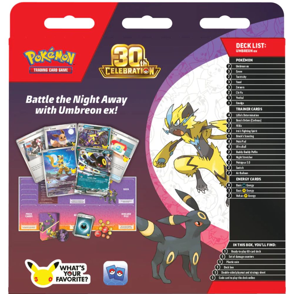 Pokemon TCG: 30th Celebration Umbreon ex Battle Deck