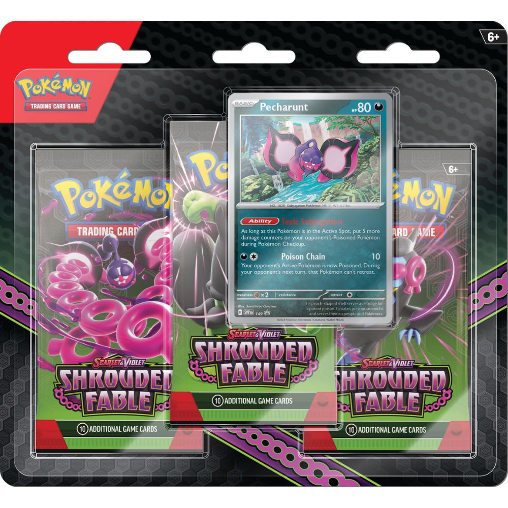 Pokemon TCG: Scarlet and Violet 6.5 Shrouded Fable 3 Pack Blister