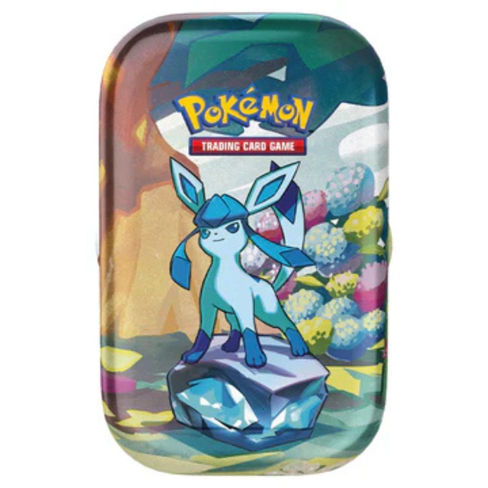 Pokemon TCG: Scarlet and Violet 8.5 Prismatic Evolutions Mini Tin - Glaceon Artwork