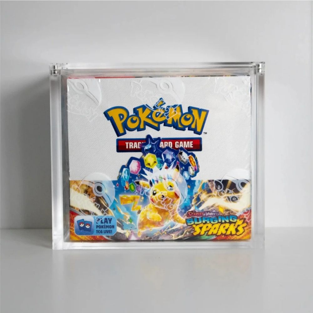 Acrylic Case for English Pokemon Booster Box Hammerhead TCG Acrylic Case for English Pokemon Booster Box Hammerhead TCG