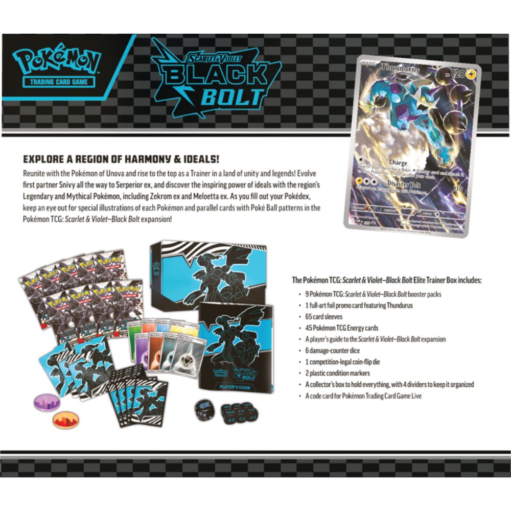 Pokemon TCG: Scarlet and Violet Black Bolt Elite Trainer Box