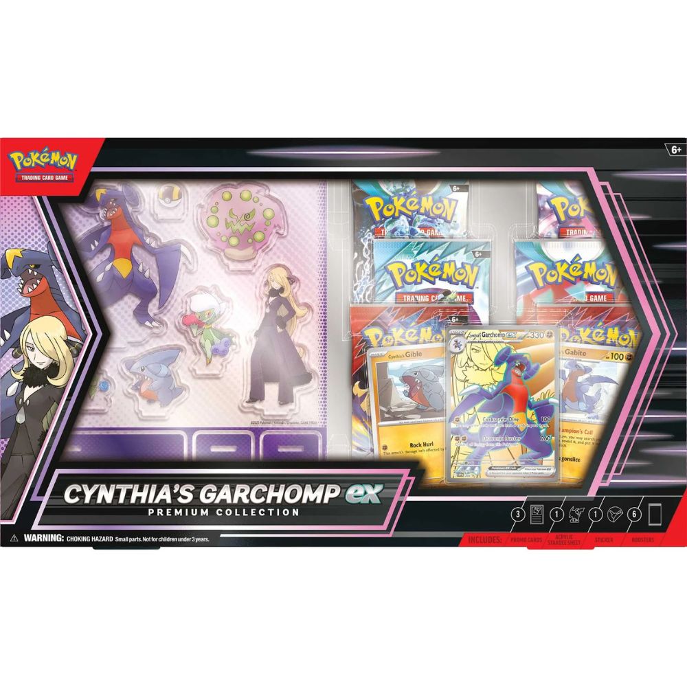 Pokemon TCG: Cynthia's Garchomp ex Premium Collection Front of Box