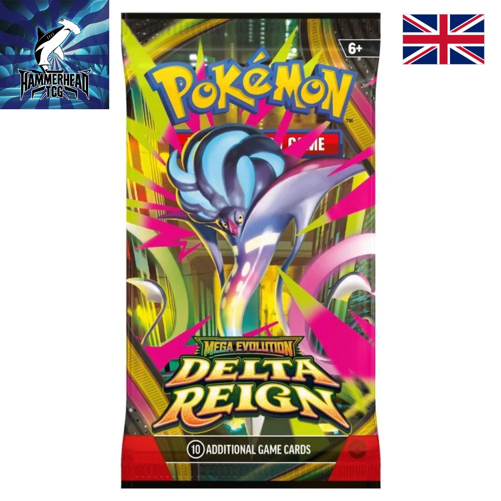 Pokemon TCG: Mega Evolution Delta Reign Booster Pack Featuring Mega Malamar