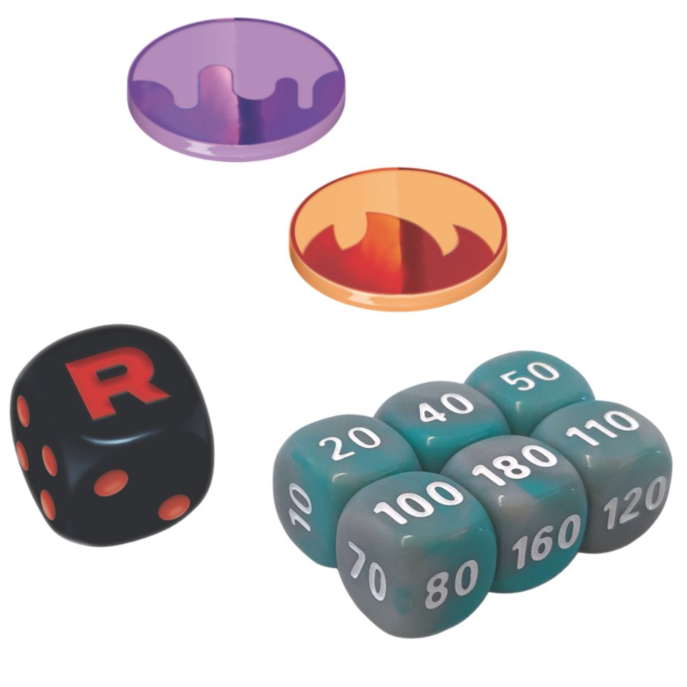 Pokemon TCG: Scarlet and Violet 10 Destined Rivals Elite Trainer Box Coins and Damage Counters