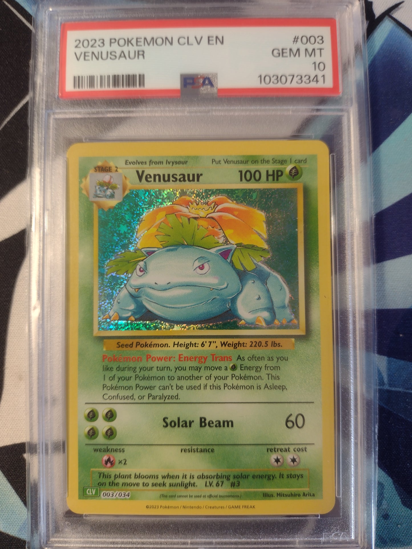 Venusaur 003/034 Classic Collection PSA 10