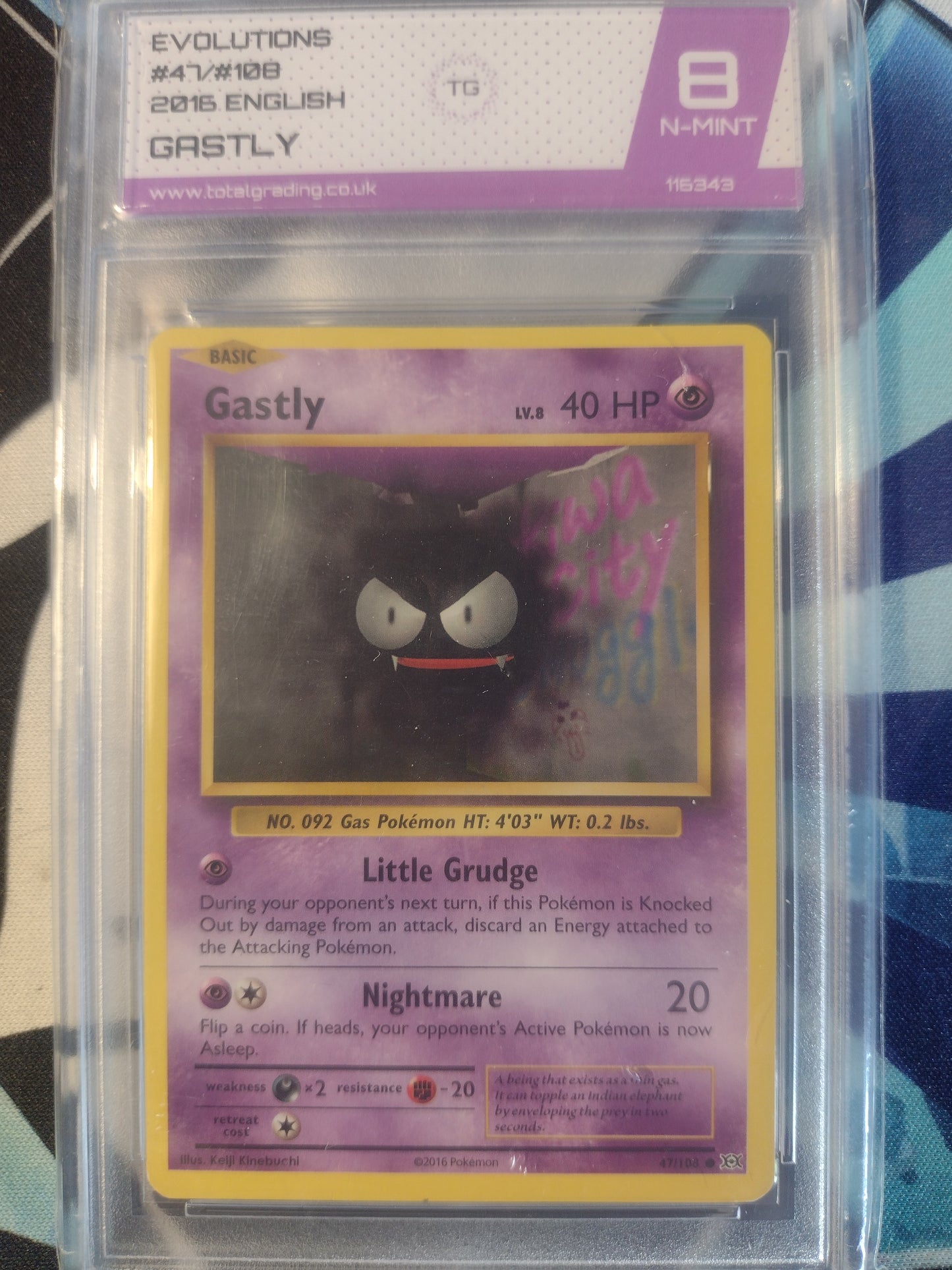 Gastly 47/108 Evolutions TG 8