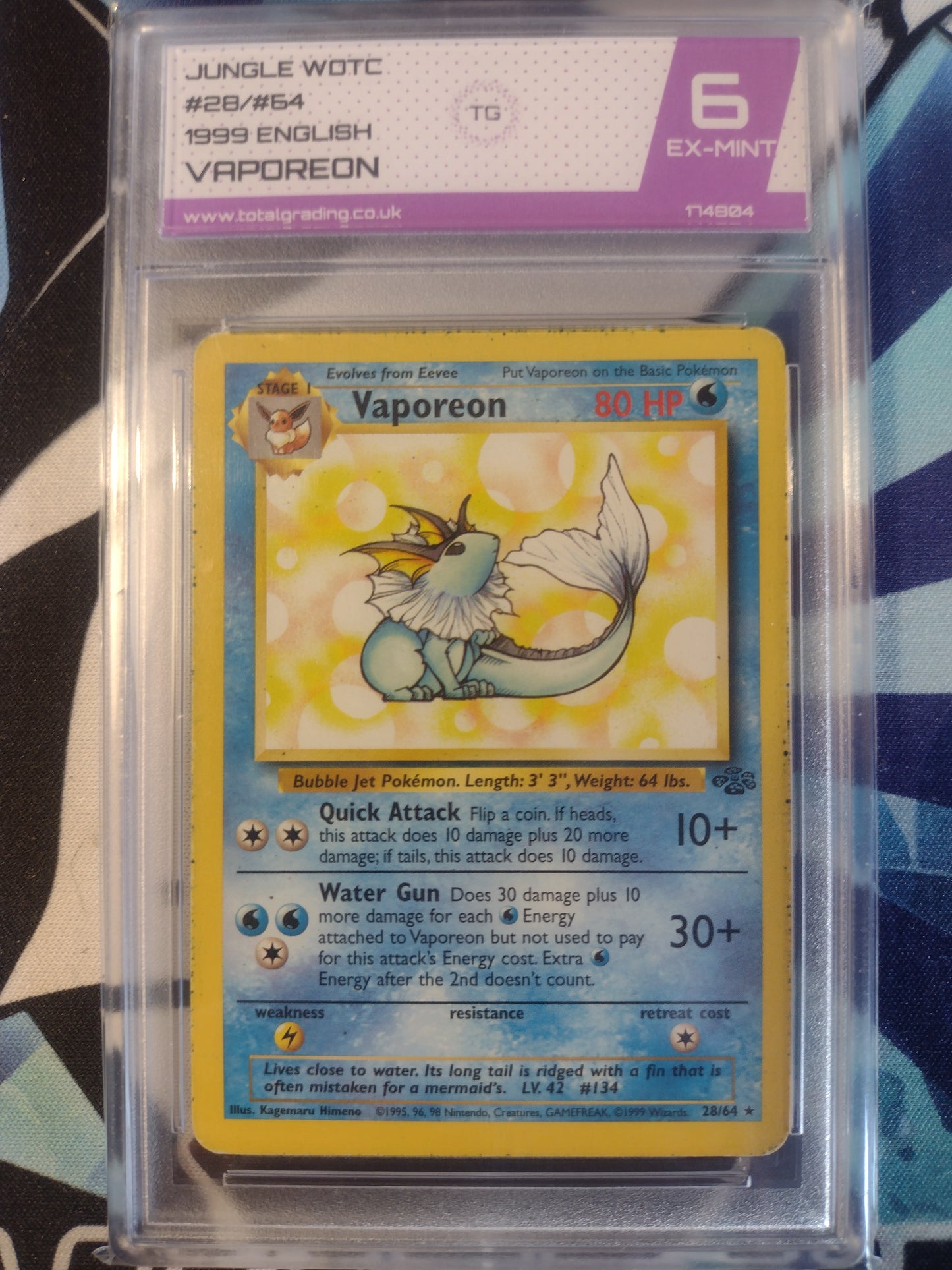 Vaporeon 28/54 Jungle TG 6