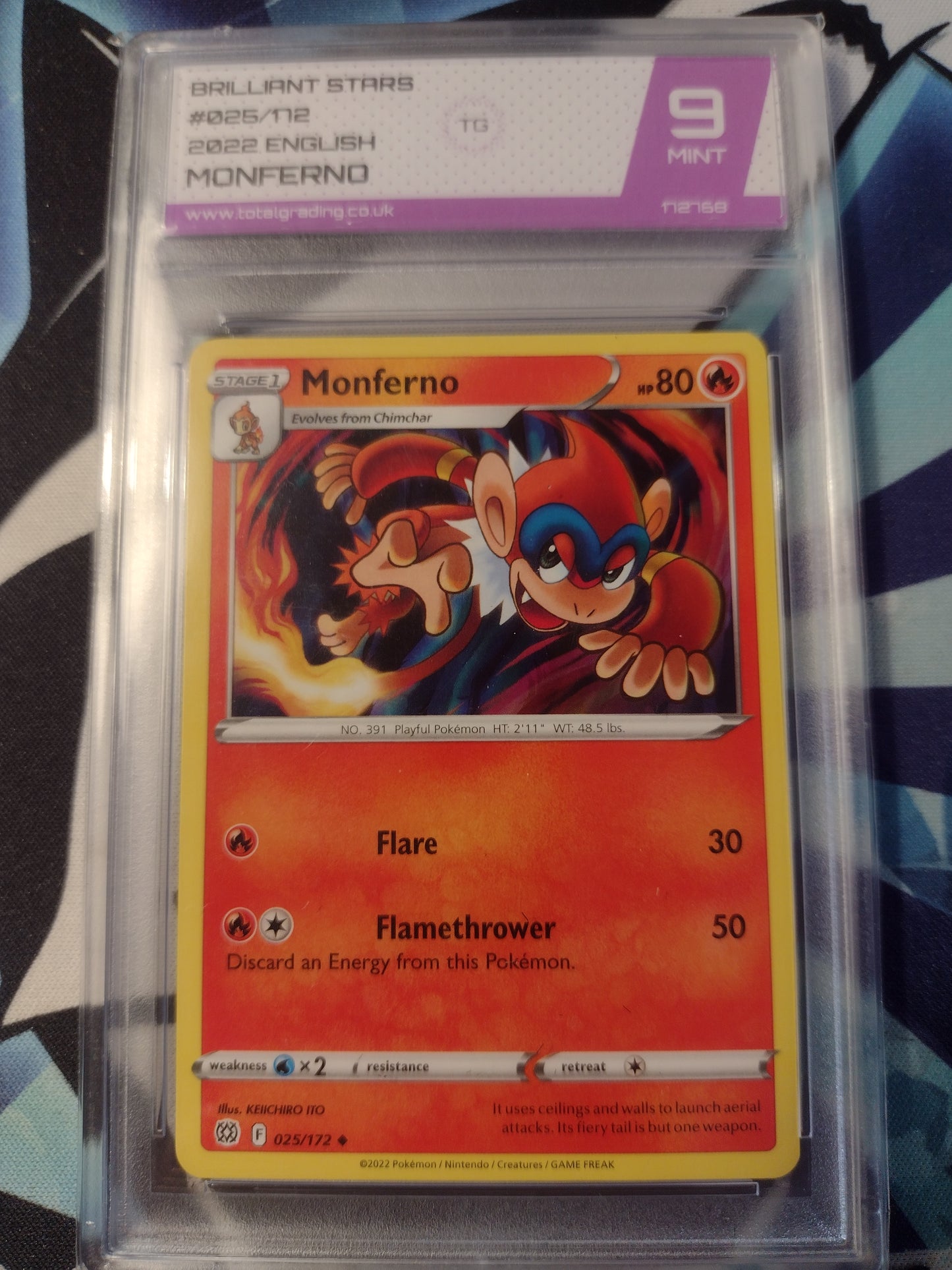 Monferno 025/172 Brilliant Stars TG 9