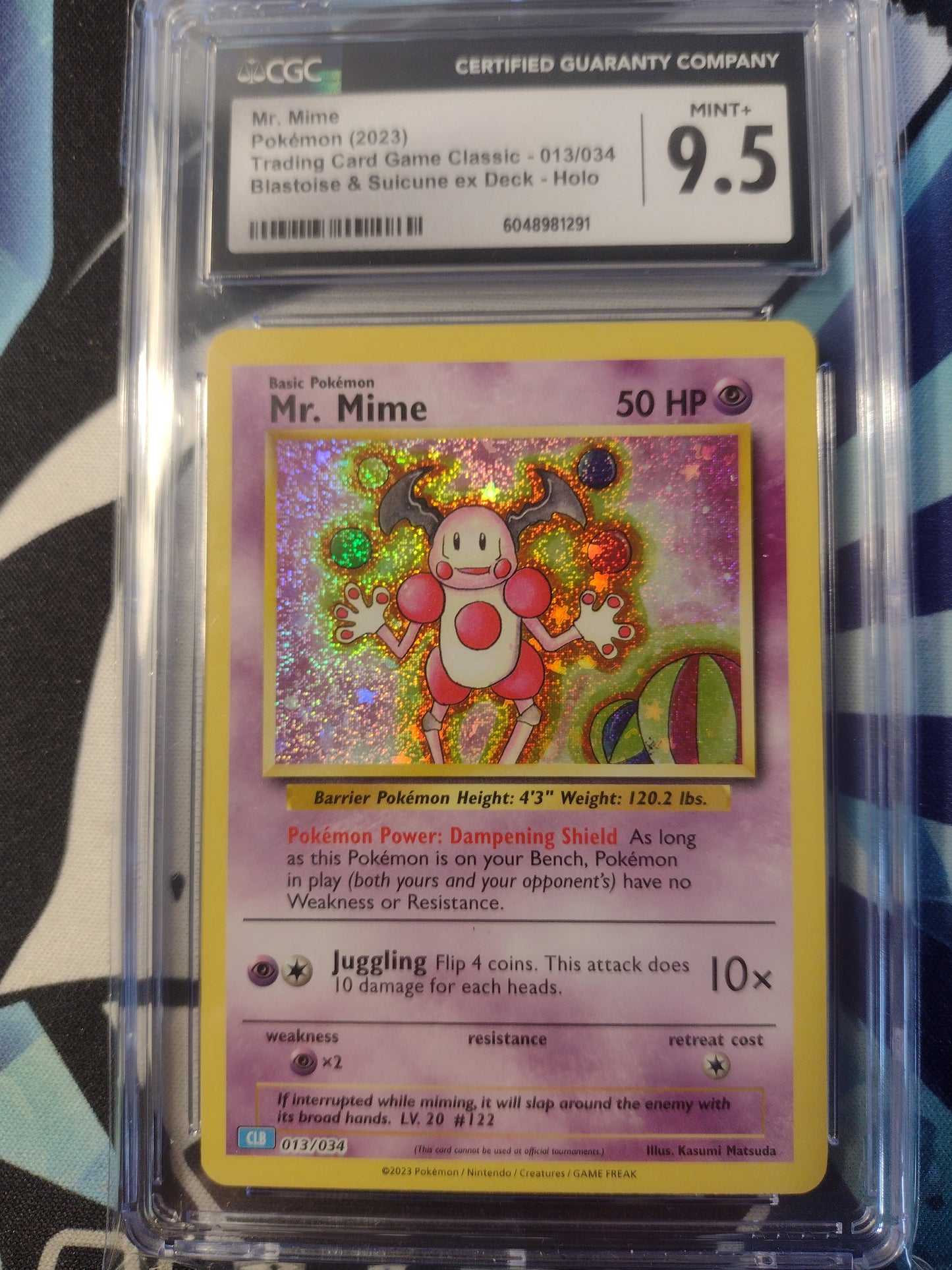 Mr Mime 013/034 Classic Collection CGC 9.5