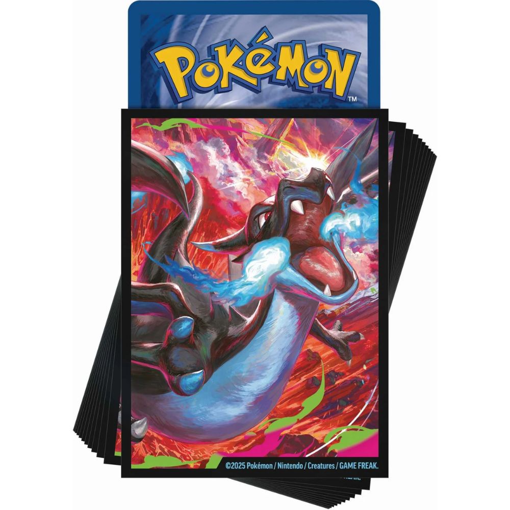 Pokemon TCG: Mega Charizard Ultra-Premium Collection (UPC) Sleeves featuring Mega Charizard