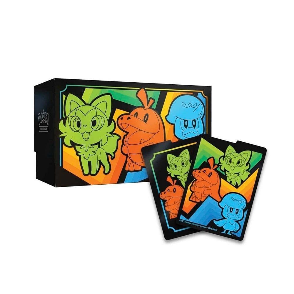 Scarlet and Violet 2 Paldea Evolved Elite Trainer Box Storage Box and Sleeves