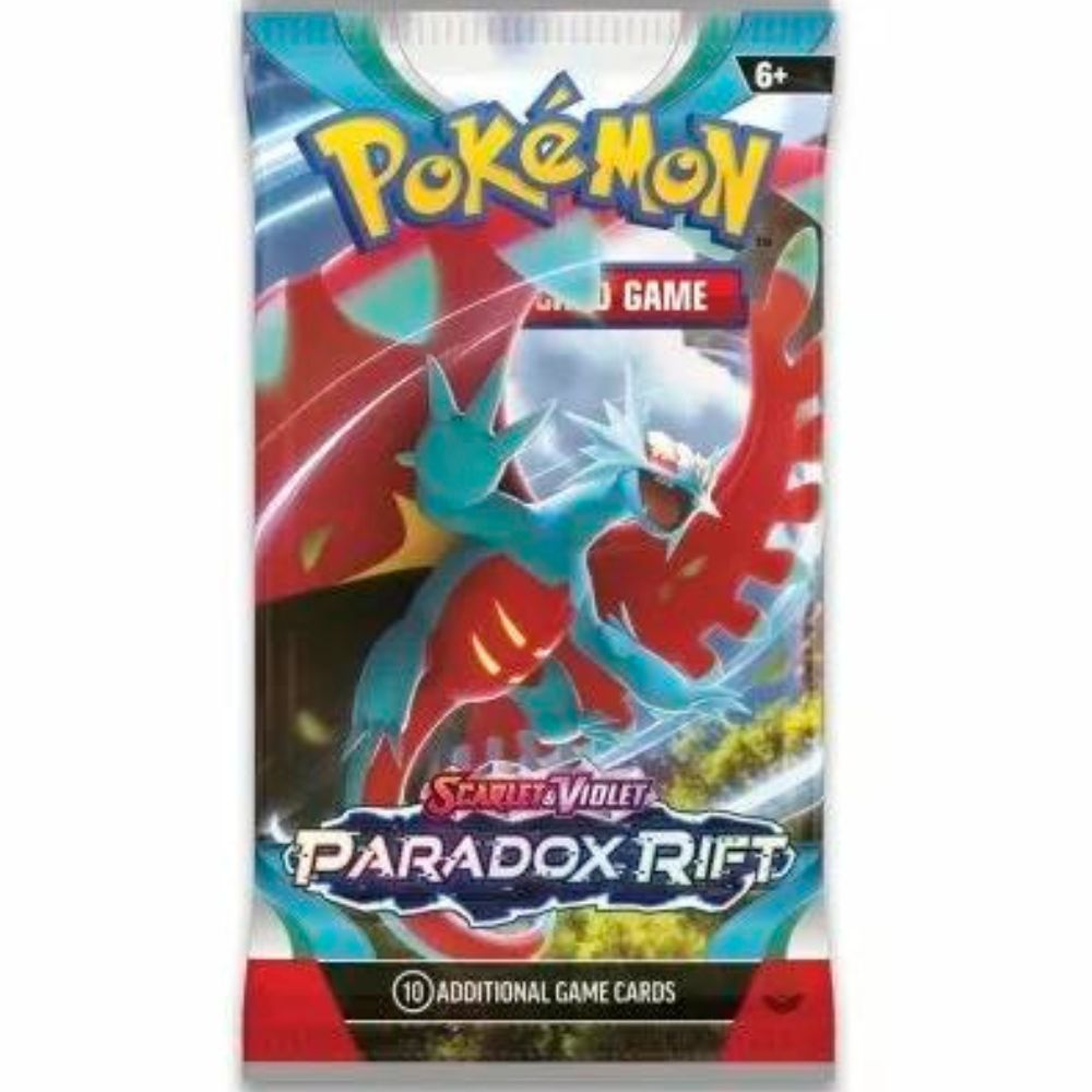 Pokemon TCG: Scarlet and Violet 4 Paradox Rift Booster Pack Roaring Moon Artwork