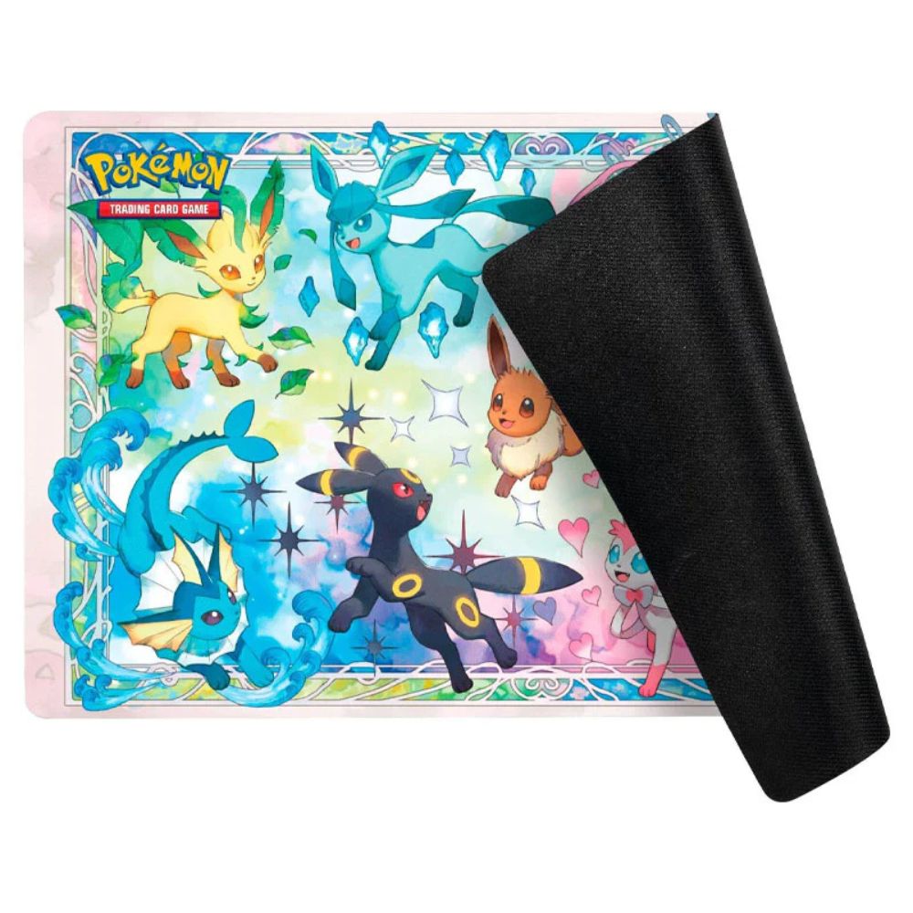 Pokémon TCG: Scarlet & Violet 8.5 - Prismatic Evolutions - Super-Premium Collection Playmat featuring Eevee, Glaceon, Leafeon, Vaporeon, Umbreon, Sylveon, Flareon, Jolteon and Espeon
