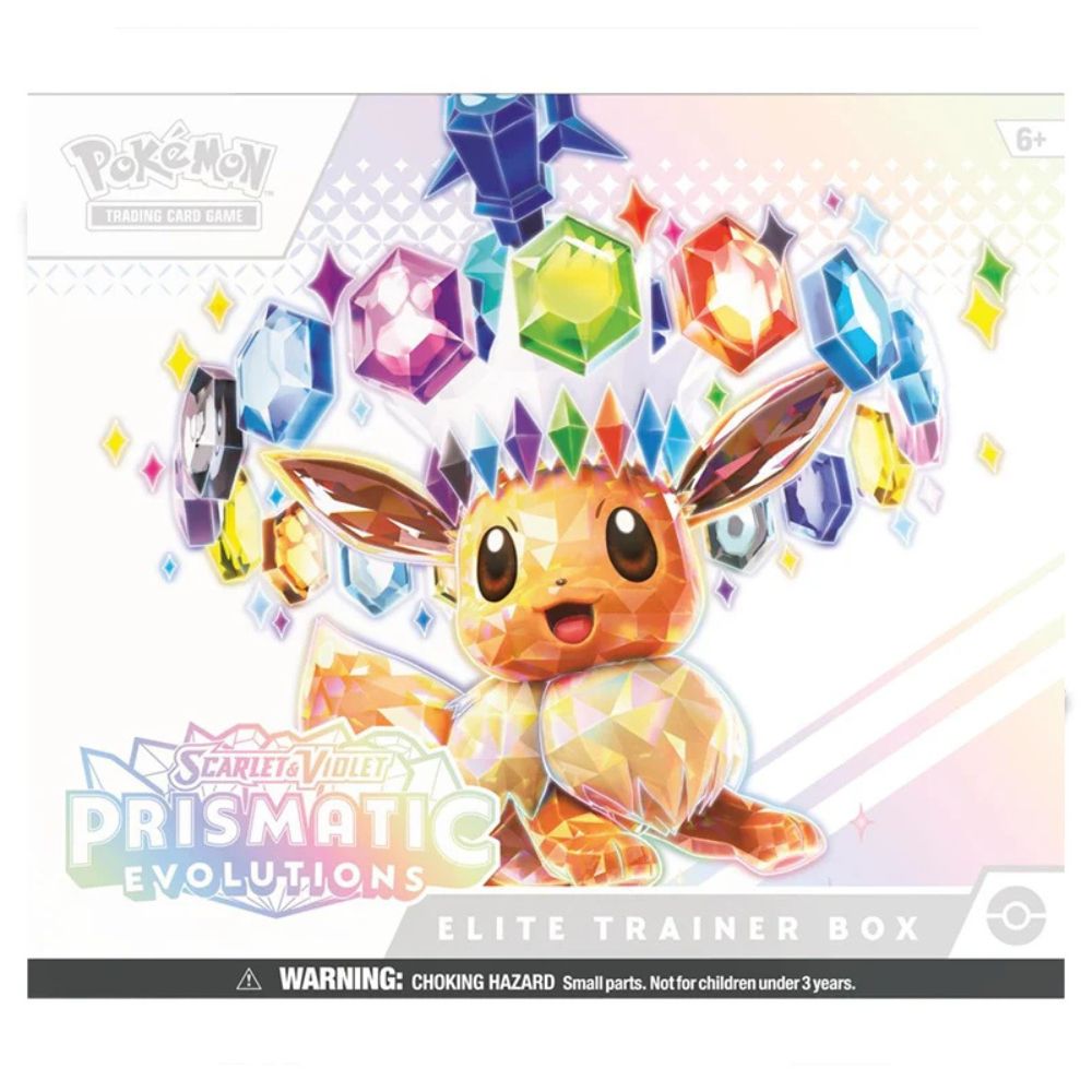 Pokemon TCG: Scarlet and Violet 8.5 Prismatic Evolutions Elite Trainer Box Front