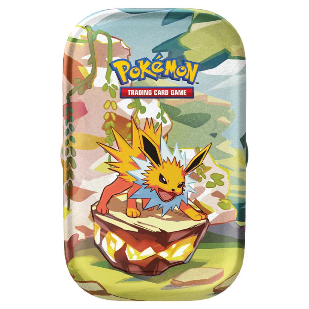 Pokemon TCG: Scarlet and Violet 8.5 Prismatic Evolutions Mini Tin - Jolteon Artwork