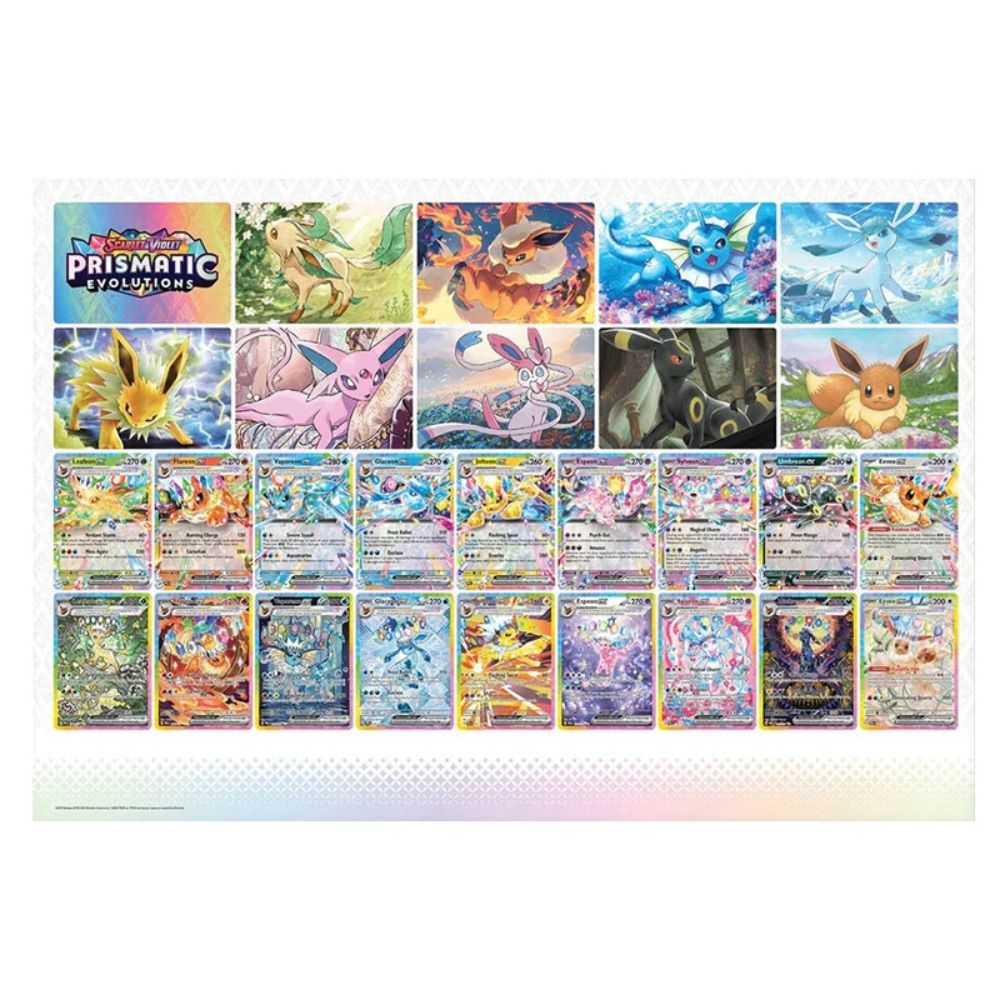 Pokemon TCG: Scarlet and Violet 8.5 Prismatic Evolutions Poster