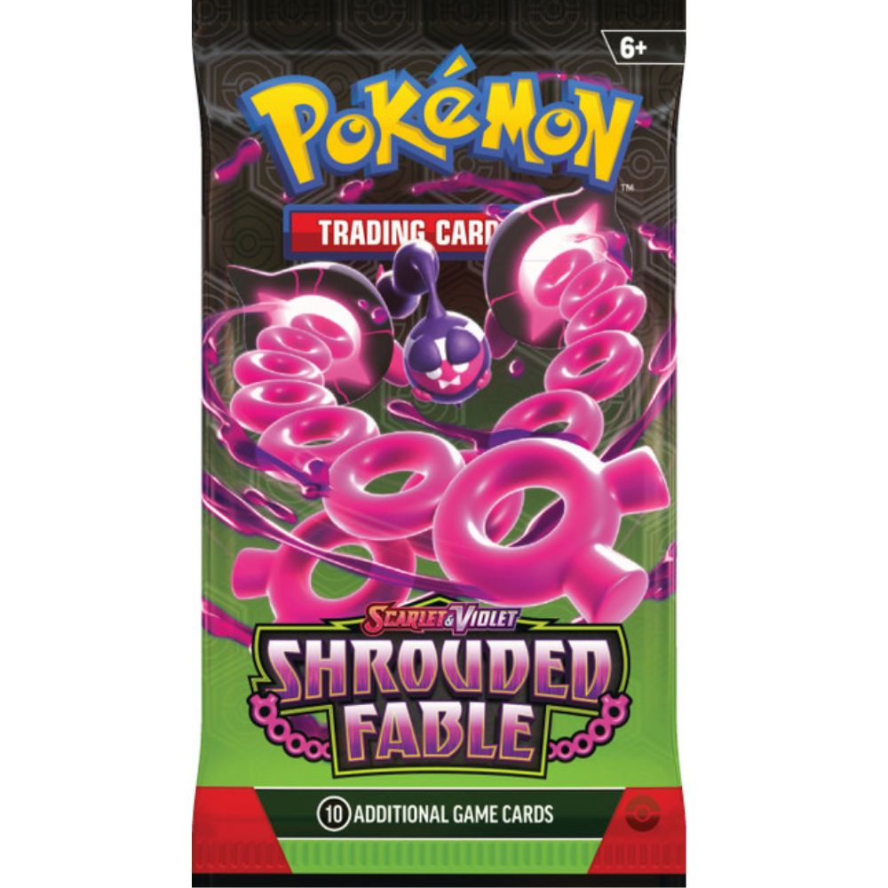 Scarlet and Violet 6.5 Shrouded Fable Booster Pack Pecharunt Artwork