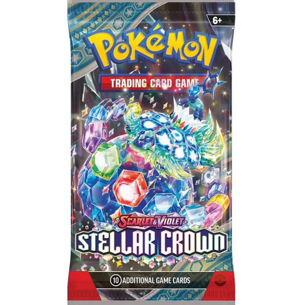 Pokemon TCG: Scarlet and Violet 7 Stellar Crown Booster Pack Terapagos Artwork