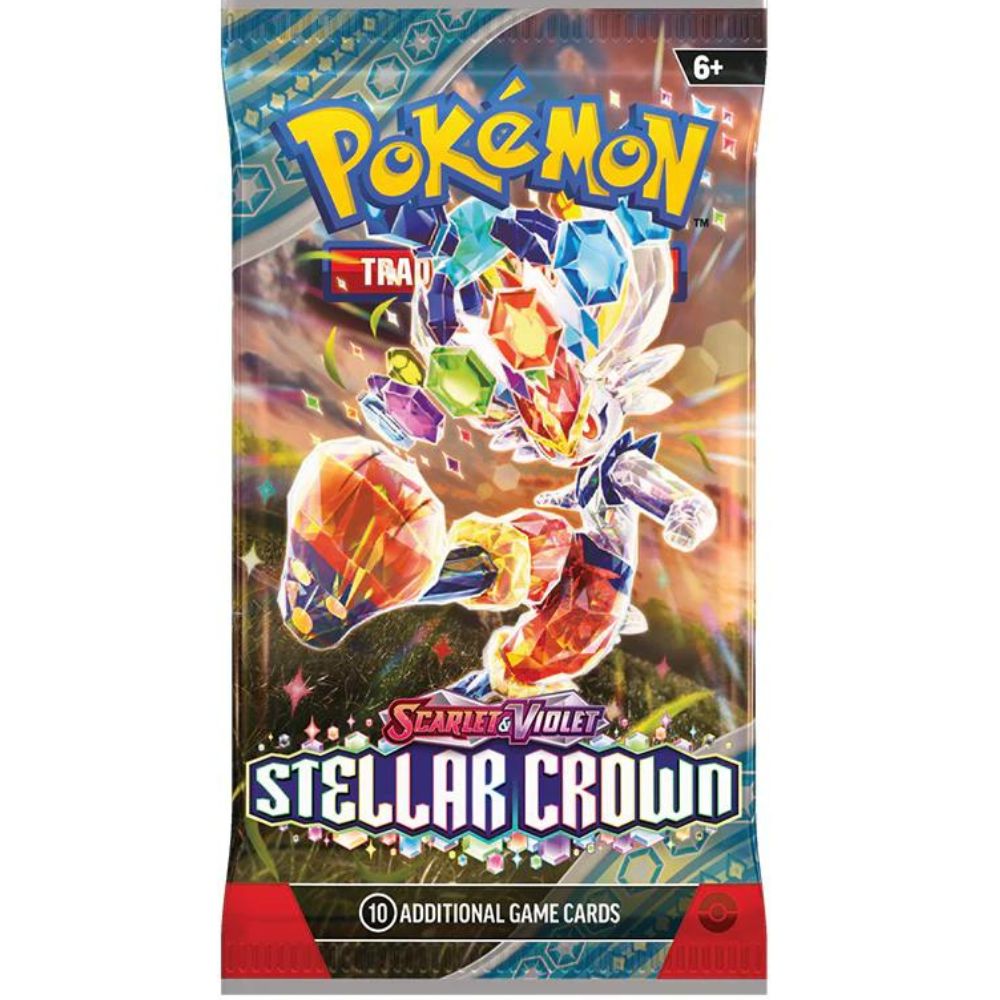Pokemon TCG: Scarlet and Violet 7 Stellar Crown Booster Pack Raboot Artwork