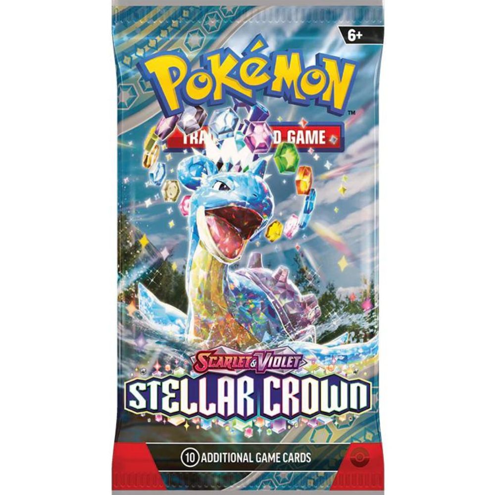 Pokemon TCG: Scarlet and Violet 7 Stellar Crown Booster Pack Lapras Artwork