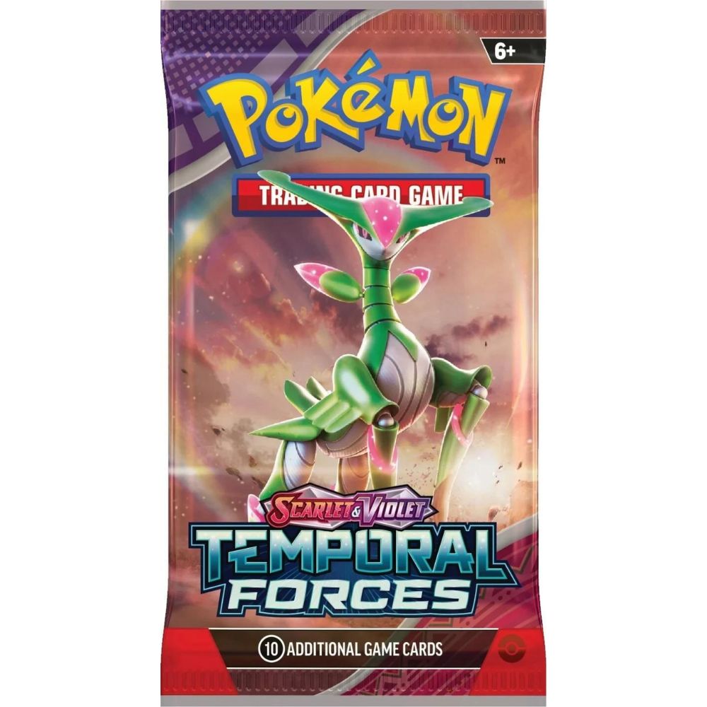 Pokemon TCG: Scarlet and Violet 5 Temporal Forces Booster Pack Iron Leaves Artwork