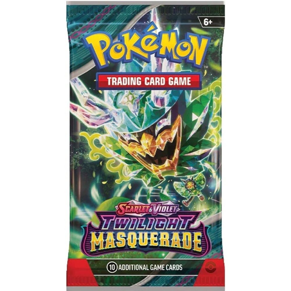 Pokemon TCG: Scarlet and Violet 6 Twilight Masquerade Booster Pack Ogerpon Mask Artwork