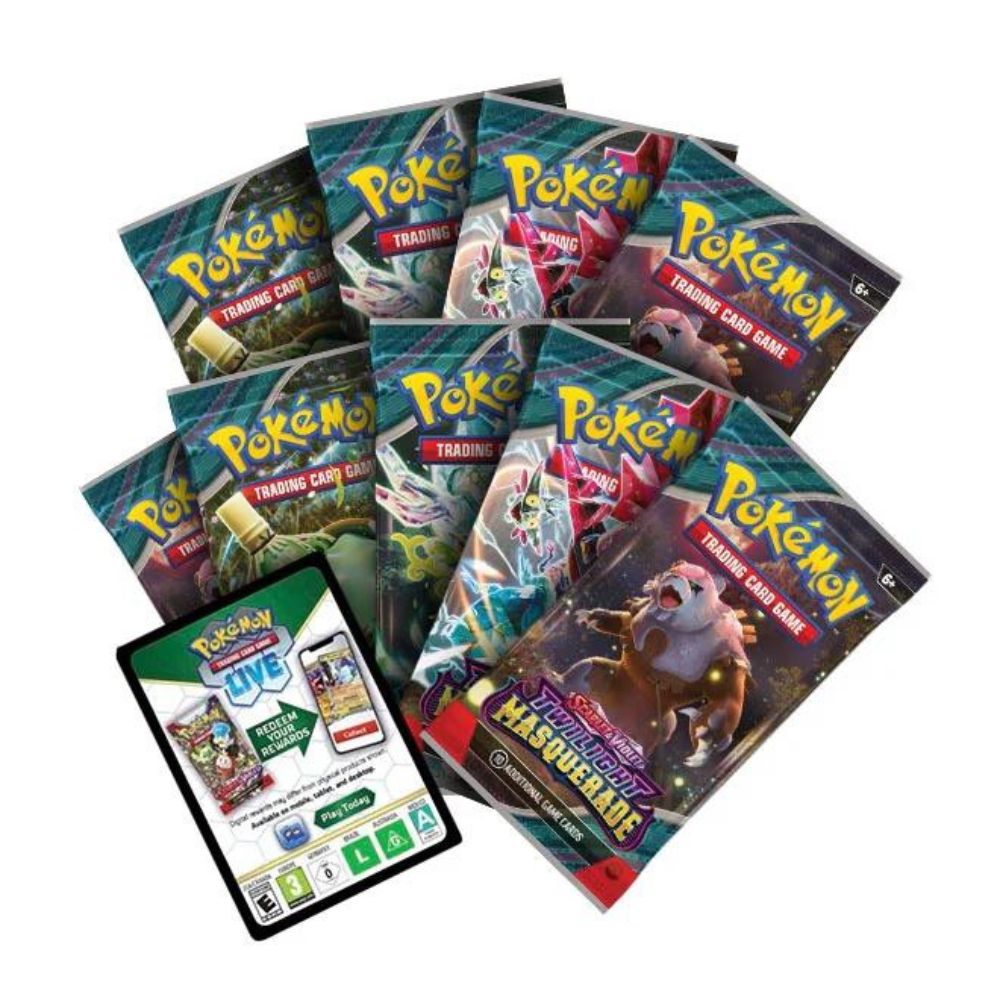 Pokemon TCG: Scarlet and Violet 6 Twilight Masquerade Elite Trainer Box Booster Packs