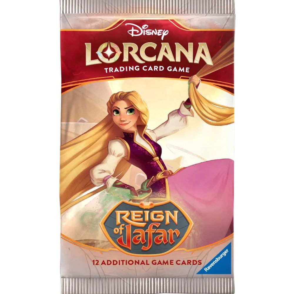 Disney Lorcana Trading Card Game: Reign of Jafar Booster Pack - Rapunzel Artwork
