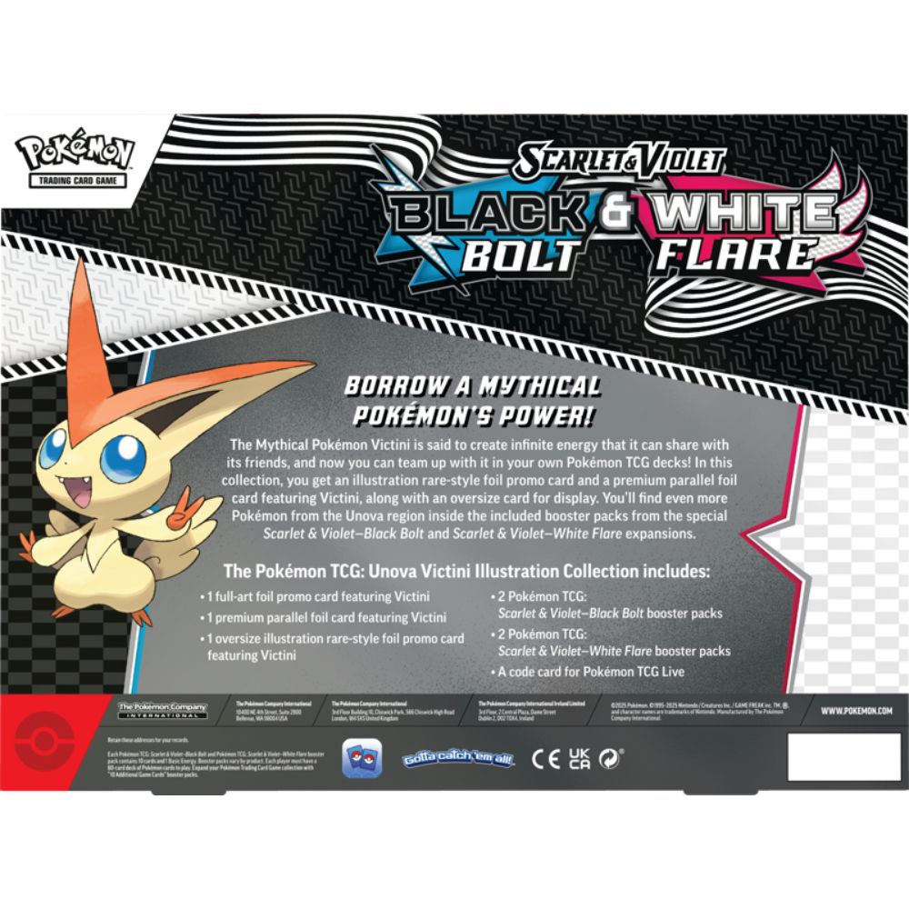 Black Bolt & White Flare Unova Victini Illustration Collection