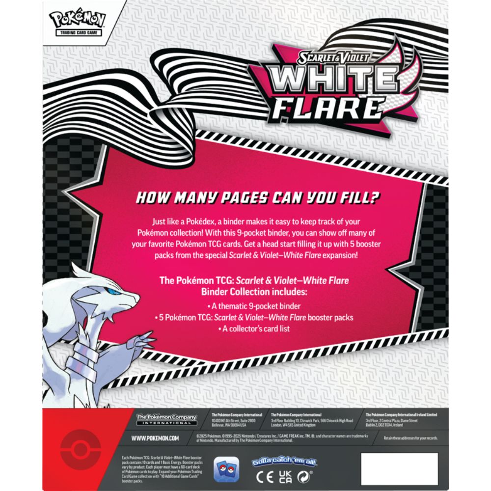 Pokemon TCG: Scarlet & Violet 10.5 White Flare Binder Collection