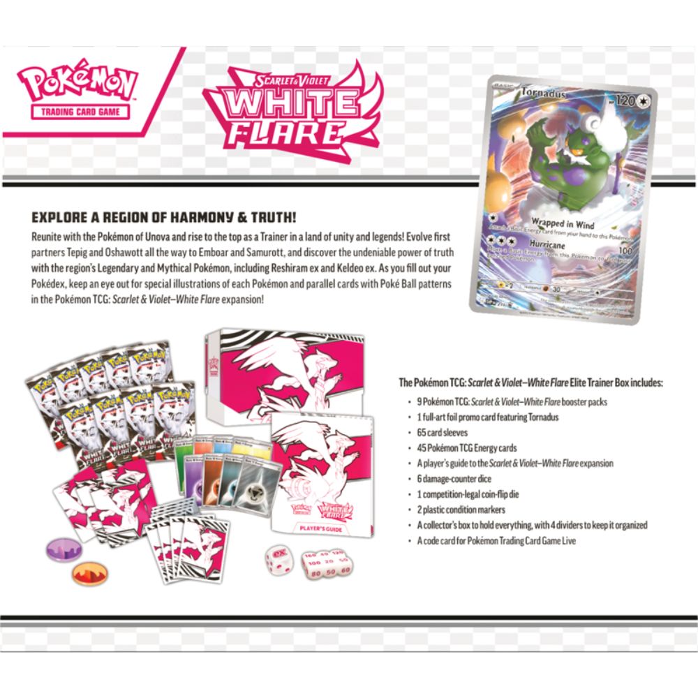 Pokemon TCG: Scarlet and Violet White Flare Elite Trainer Box