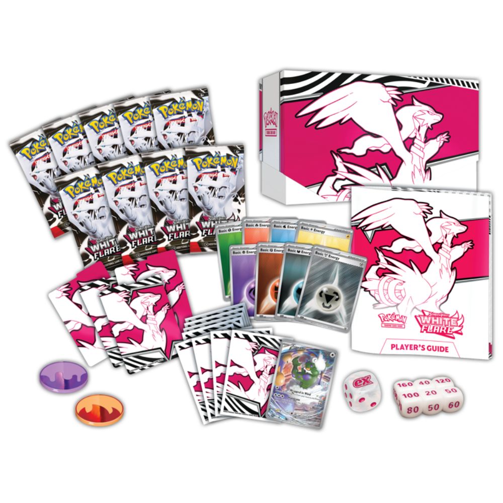 Pokemon TCG: Scarlet and Violet White Flare Elite Trainer Box Contents