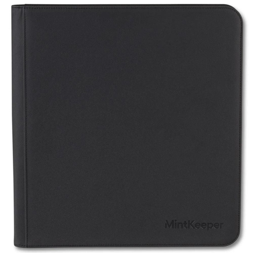 MintKeeper - 12 Pocket Premium Zip Trading Card Binder Front View