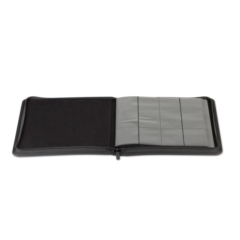MintKeeper - 12 Pocket Premium Zip Trading Card Binder Front Page Inside View