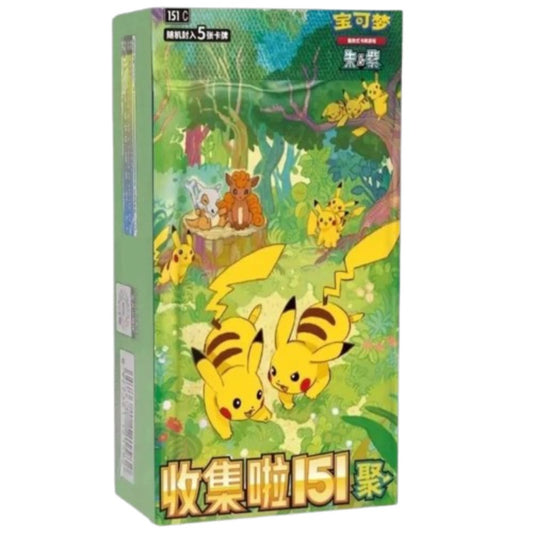 Simplified Chinese Pokemon: Collect 151 Gathering Slim Booster Box