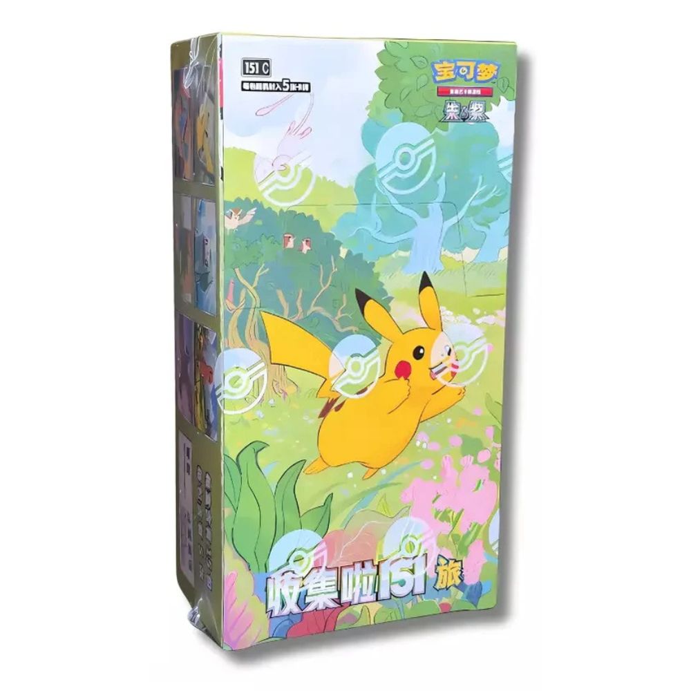 Simplified Chinese Pokemon 151 Journey Slim Booster Box
