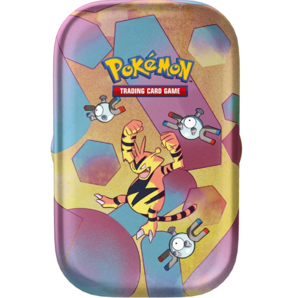 Pokemon TCG: Scarlet and Violet 3.5 151 Mini Tins Artwork featuring Electabuzz & Magnemite
