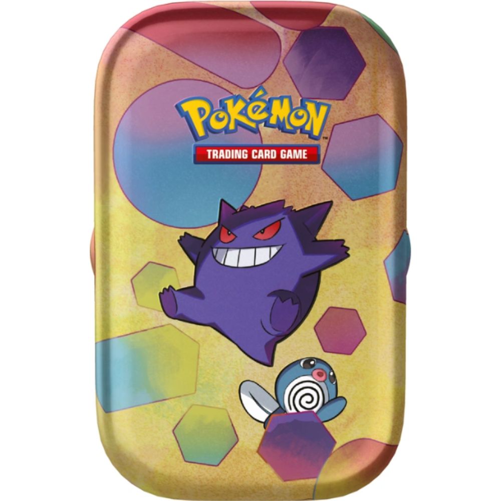 Pokemon TCG: Scarlet and Violet 3.5 151 Mini Tins Artwork featuring Gengar & Poliwag