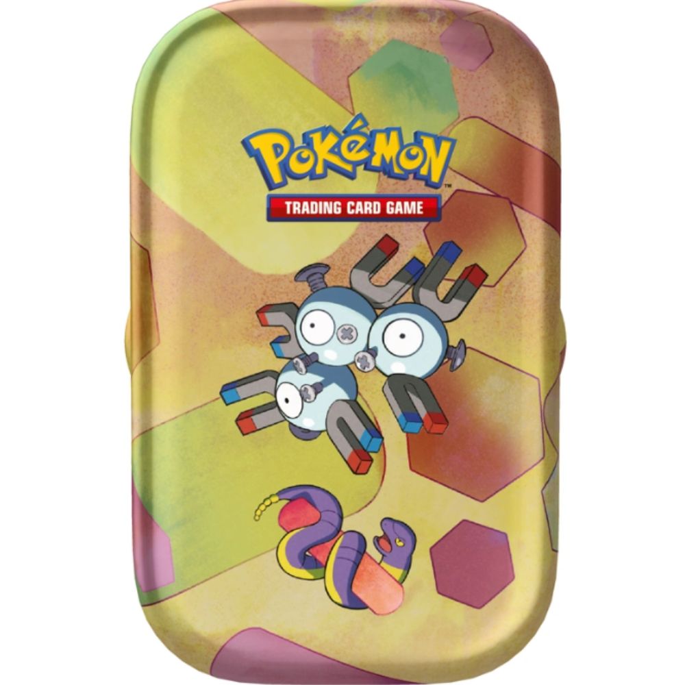 Pokemon TCG: Scarlet and Violet 3.5 151 Mini Tins Artwork featuring Magneton & Ekans