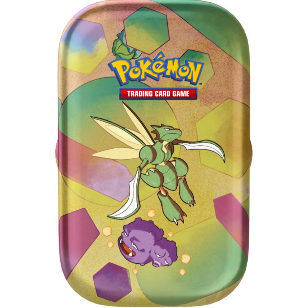 Pokemon TCG: Scarlet and Violet 3.5 151 Mini Tins Artwork featuring Scyther & Weezing