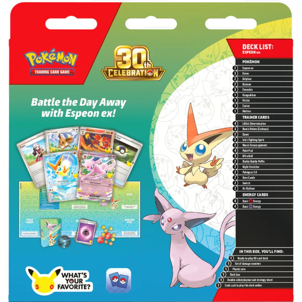 Pokemon TCG: 30th Celebration Sylveon ex Battle Deck