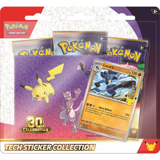 Pokemon TCG: 30th Celebration Tech Sticker Collection - Lucario
