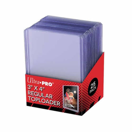 Ultra Pro 3" x 4" Regular Toploader Clear 25 Pack