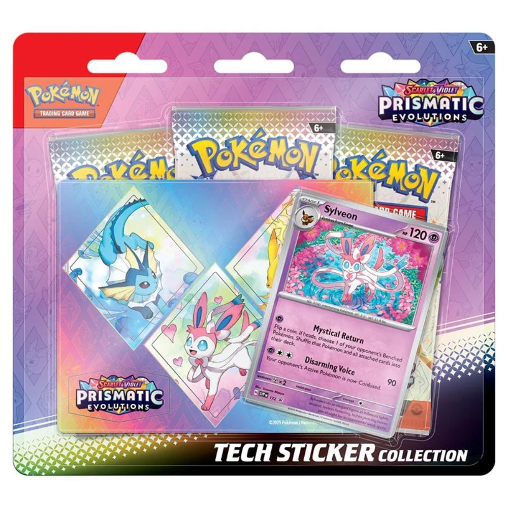 Pokemon TCG: Scarlet and Violet 8.5 Prismatic Evolutions - Tech Sticker Collection - Sylveon