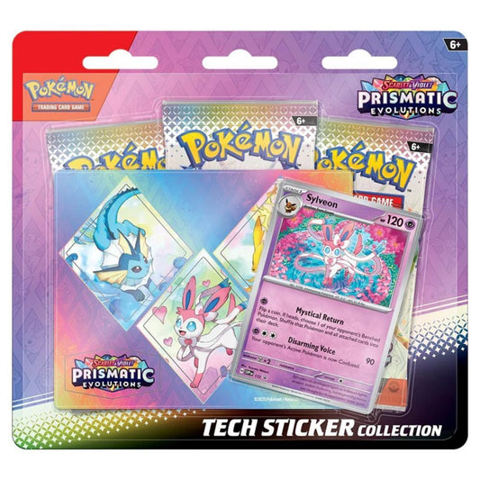Pokemon TCG: Scarlet and Violet 8.5 Prismatic Evolutions - Tech Sticker Collection - Sylveon
