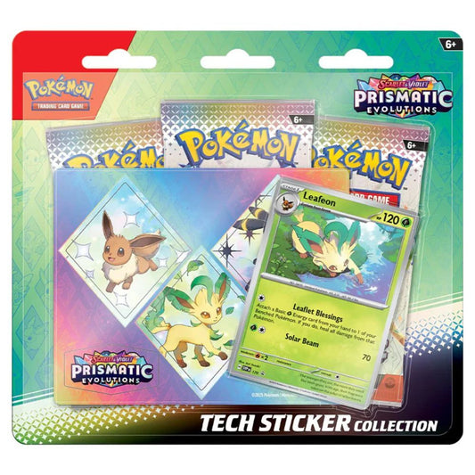 Pokemon TCG: Scarlet and Violet 8.5 Prismatic Evolutions - Tech Sticker Collection - Leafeon