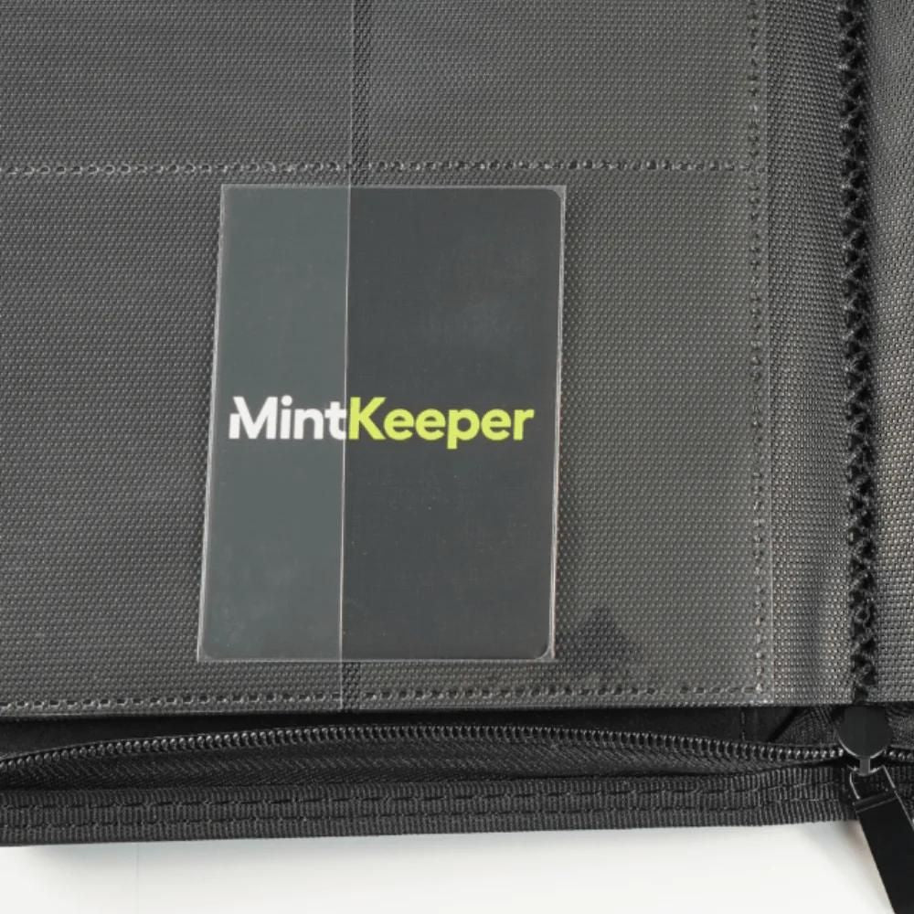 MintKeeper - 4 Pocket Premium Zip Trading Card Binder Side Loaded