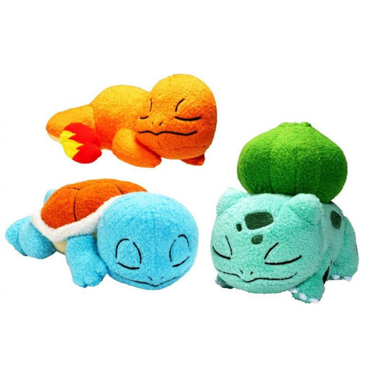 5" Sleeping Pokemon Plush - Bulbasaur, Squirtle and Charmander