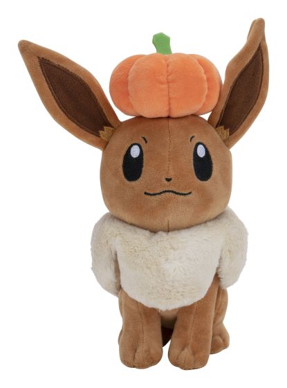 8" Eevee Plush with Pumpkin