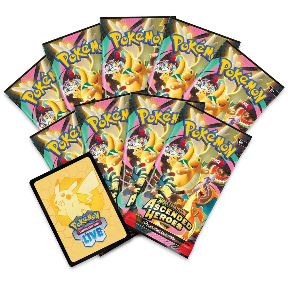 Pokemon TCG: Mega Evolution Ascended Heroes Elite Trainer Box 9x Booster packs